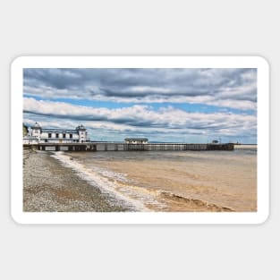 Clouds Over Penarth Pier Sticker